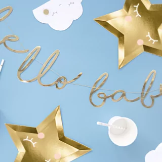 gouden slinger hello baby