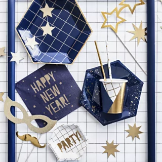 gouden en witte photo booth props