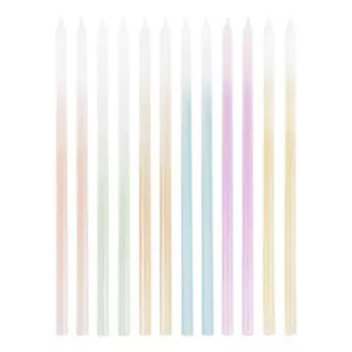 Taart Kaarsen Multicolor Pastel