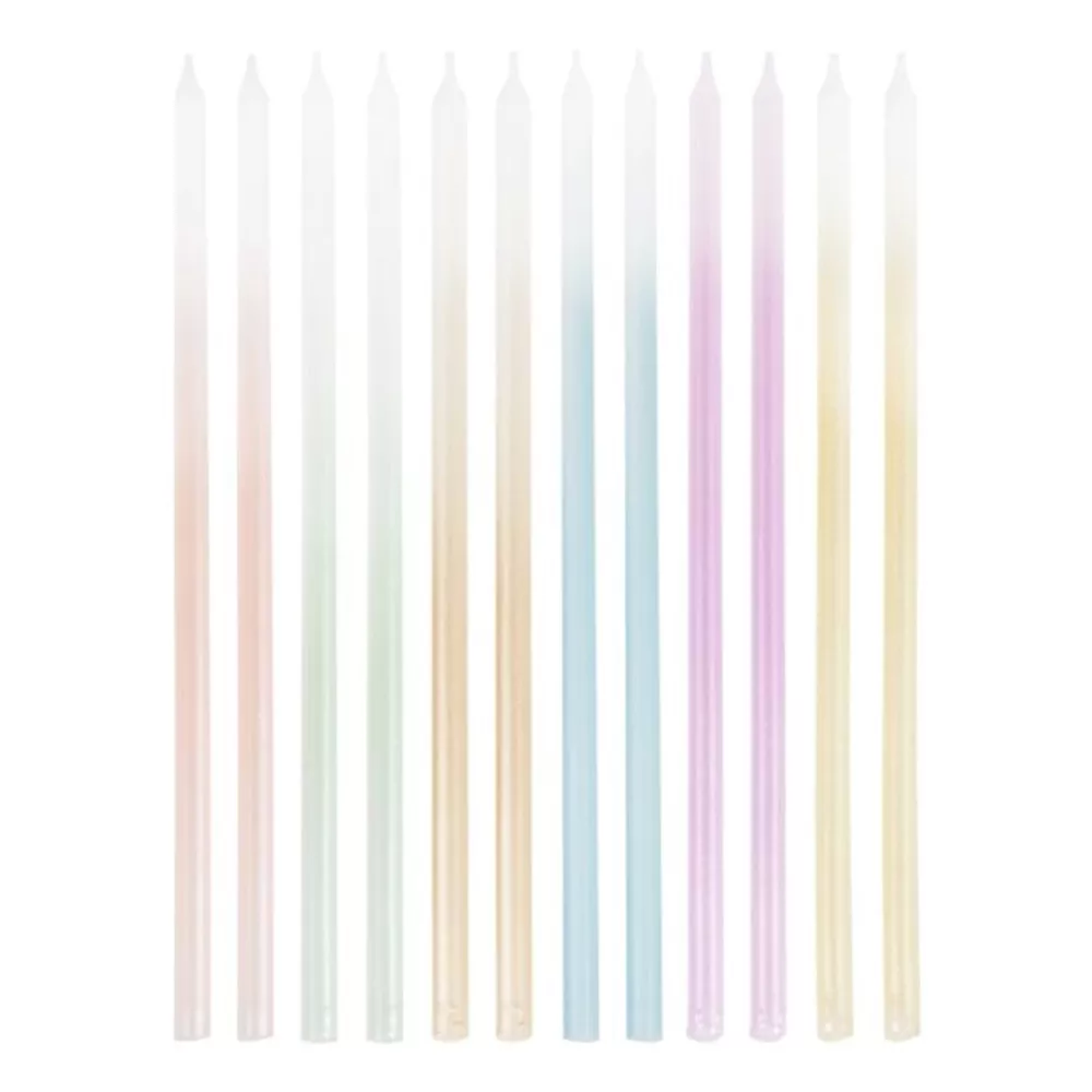 Taart Kaarsen Multicolor Pastel