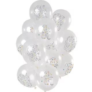 Ballonnen Set 'Origami 1 jaar' - 12 stuks
