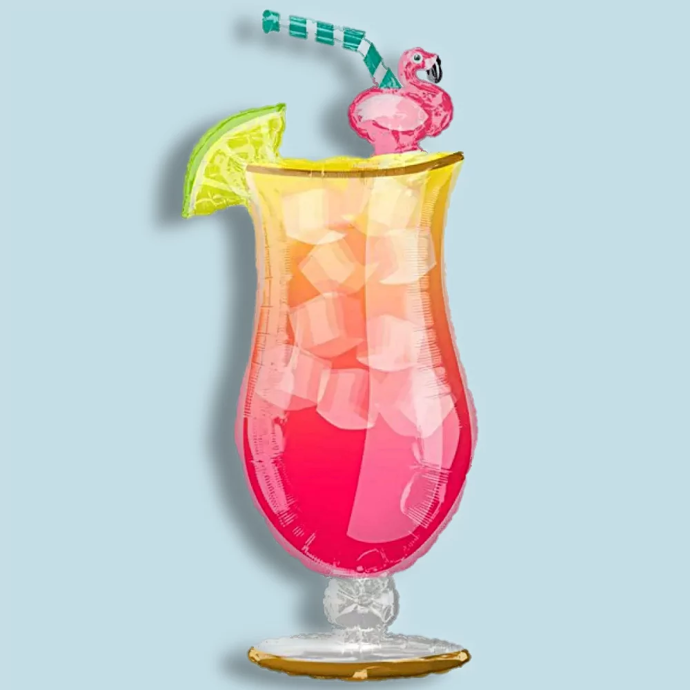 Folieballon in de vorm van een cocktail
