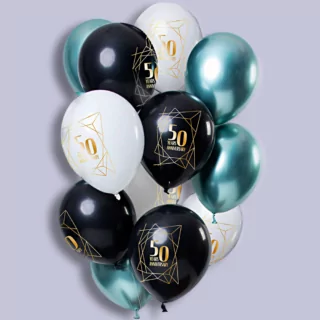 Ballonnen Jubileum 50 Jaar - 12 stuks