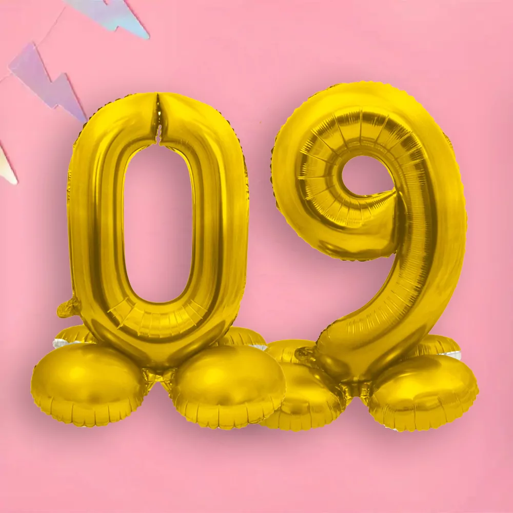 gouden foliecijfers