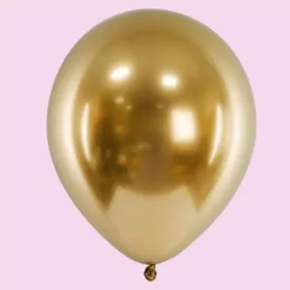 Latex goudkleurige glanzende ballon
