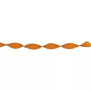 Slinger Crepe Papier Oranje - 6 meter