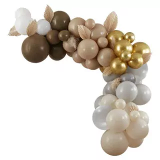 Ballonnenboog met Nude tinten en goud