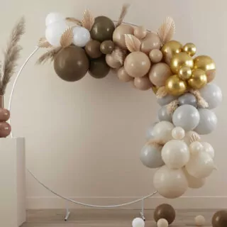 Ballonnenboog met Nude tinten en goud