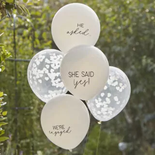 Ballonnen She Said Yes - 5 stuks