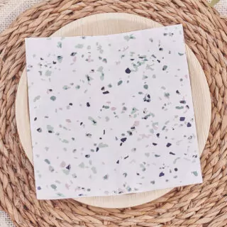 Servetten met Terrazzo look