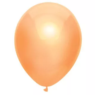 Metallic ballonnen in de keur peach oranje