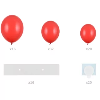 ballonnenboog hart rood