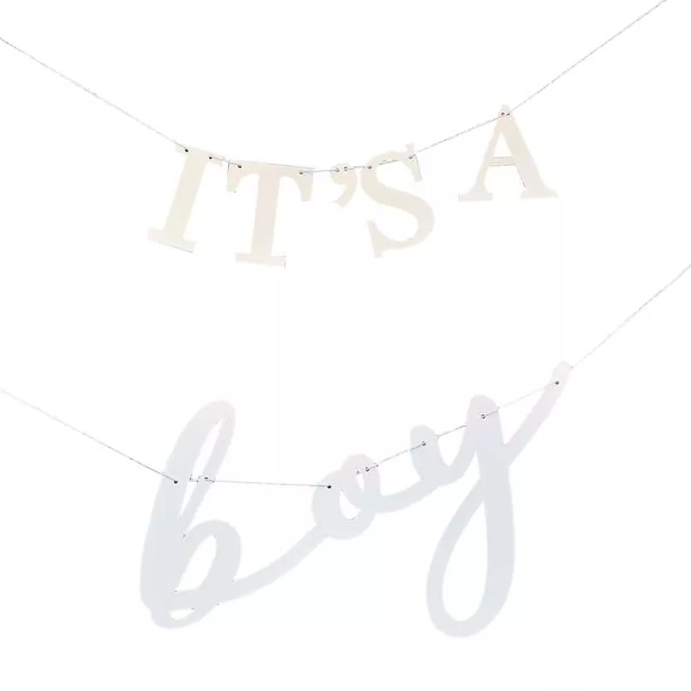 Letter banner met de tekst It's a Boy
