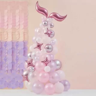 Ballonnenversiering met zeemeermin staart
