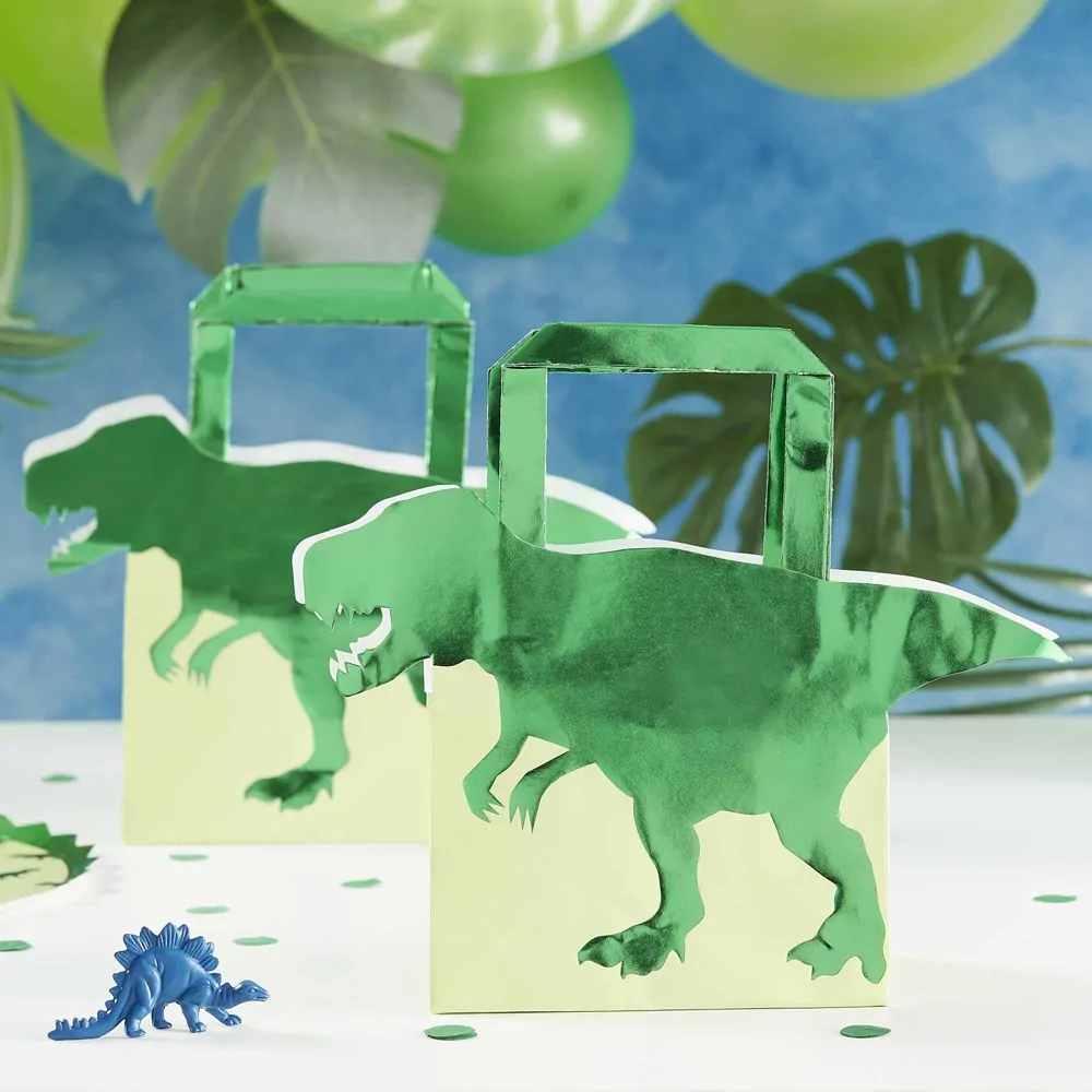 Tasjes met dinosaurus erop