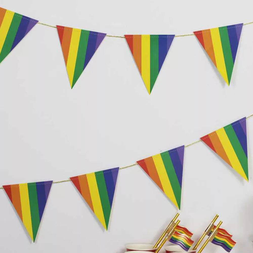 wimpelvlaggetjes met regenboogkleuren