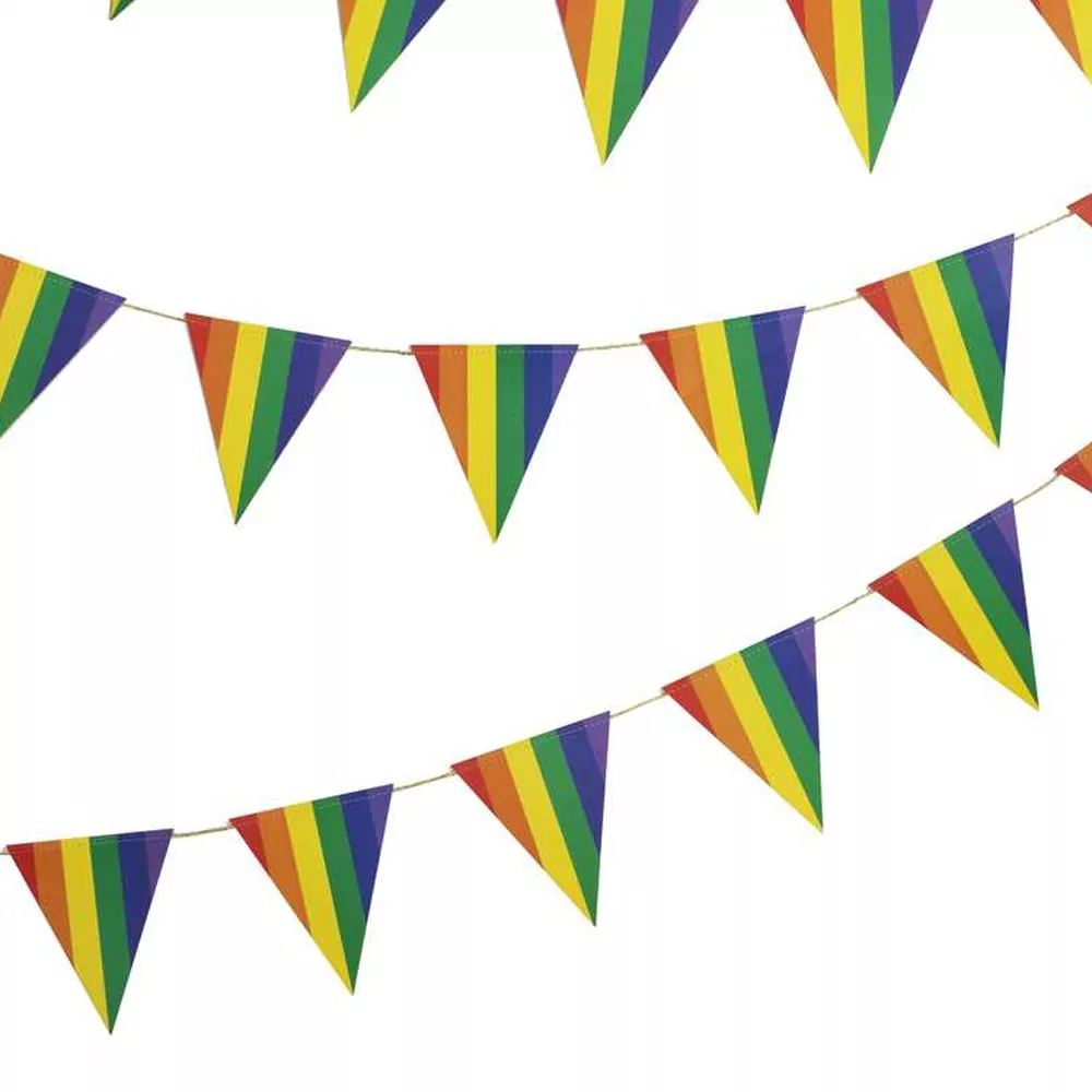 wimpelvlaggetjes met regenboogkleuren