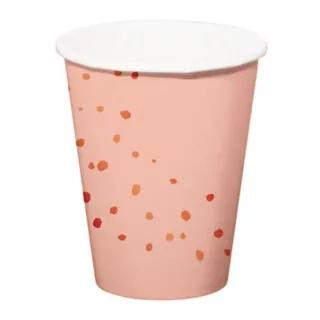 Roze bekertje met stippen