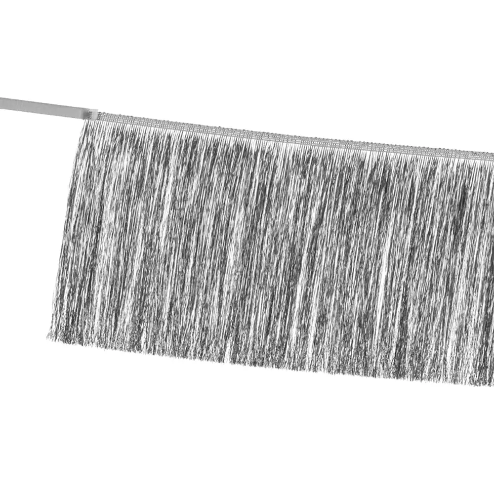 Zilveren slinger met franjes