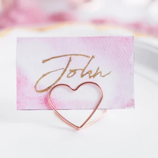 Rose gouden hartjes kaarthouders