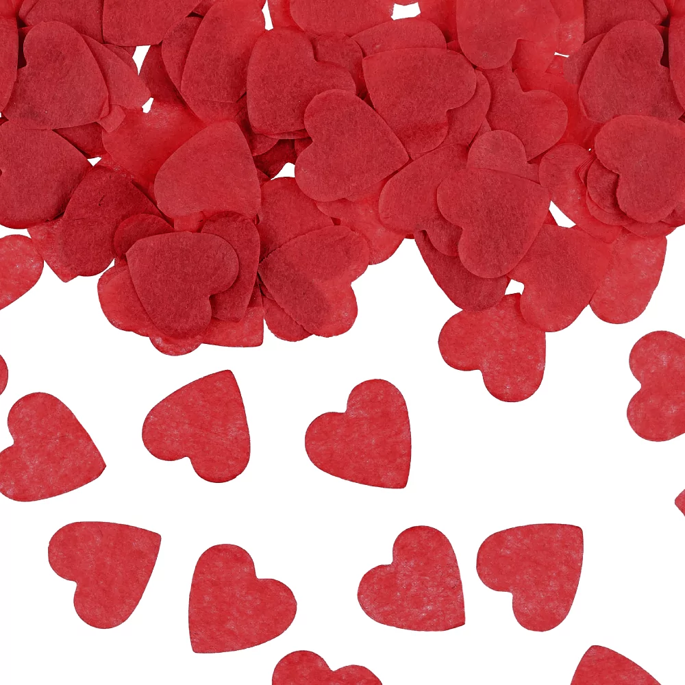 Rode hartjes confetti