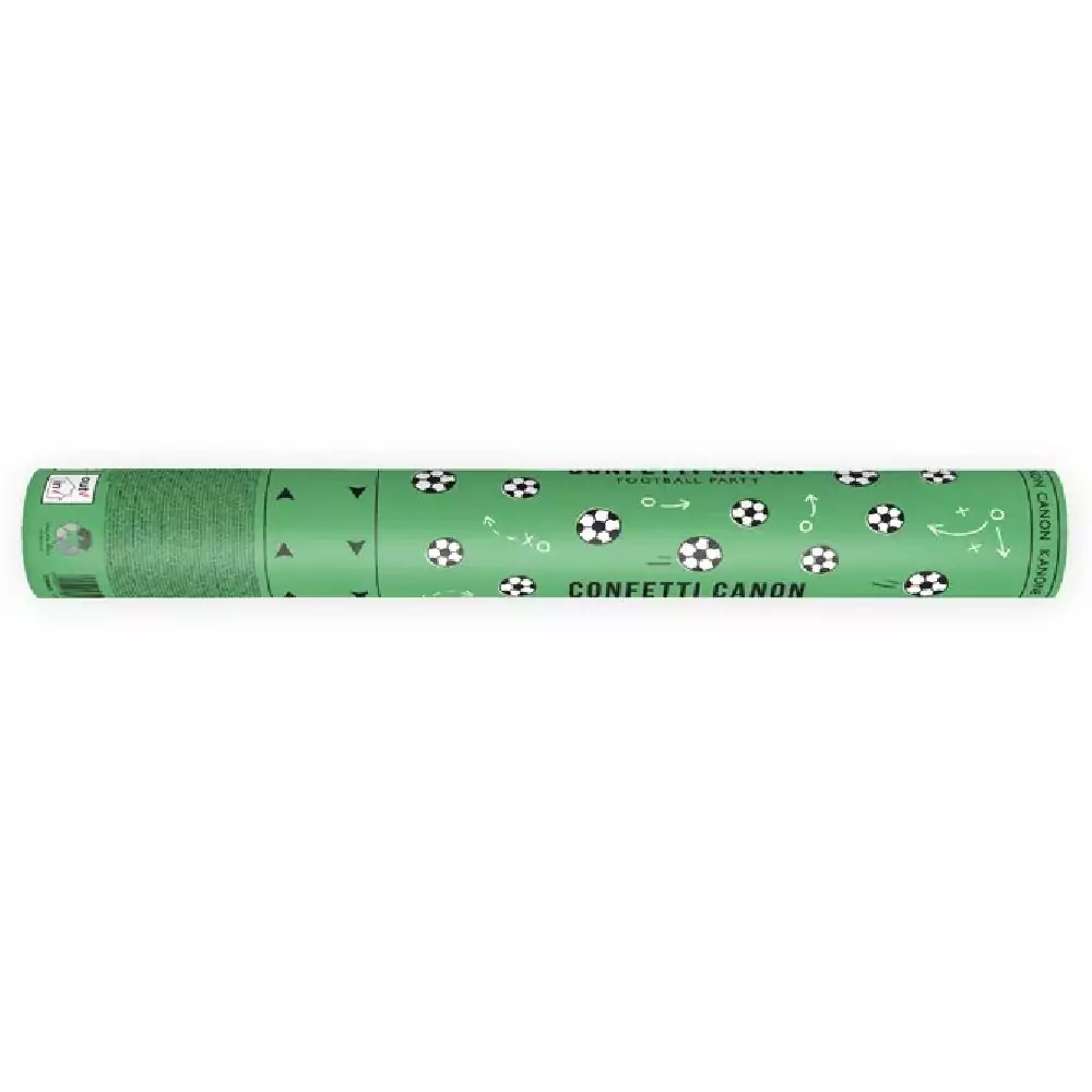 Groene confettishooter van 40 centimeter lang