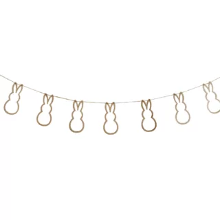 slinger met houten konijntjes