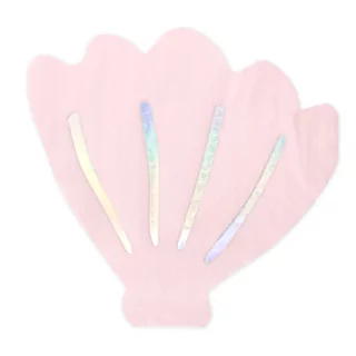 roze schelp servetten