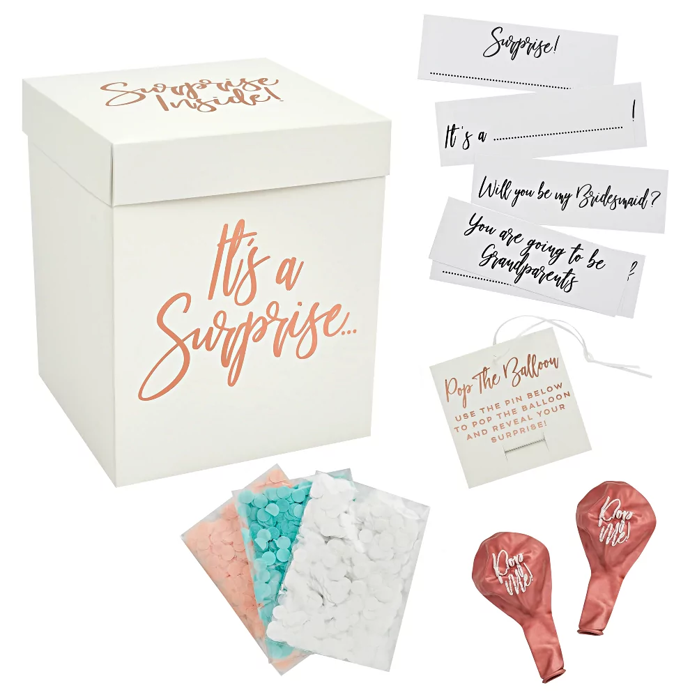 Suprise box met allerlei onderdelen