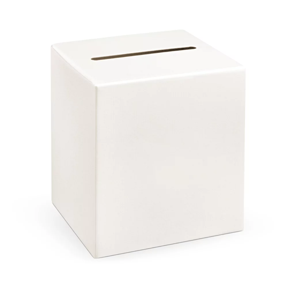 Witte kaartendoos bruiloft