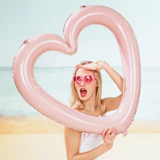 ballon roze hart
