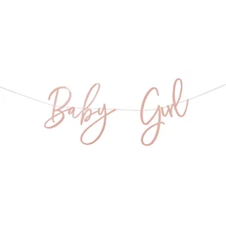 roze slinger met de tekst baby girl