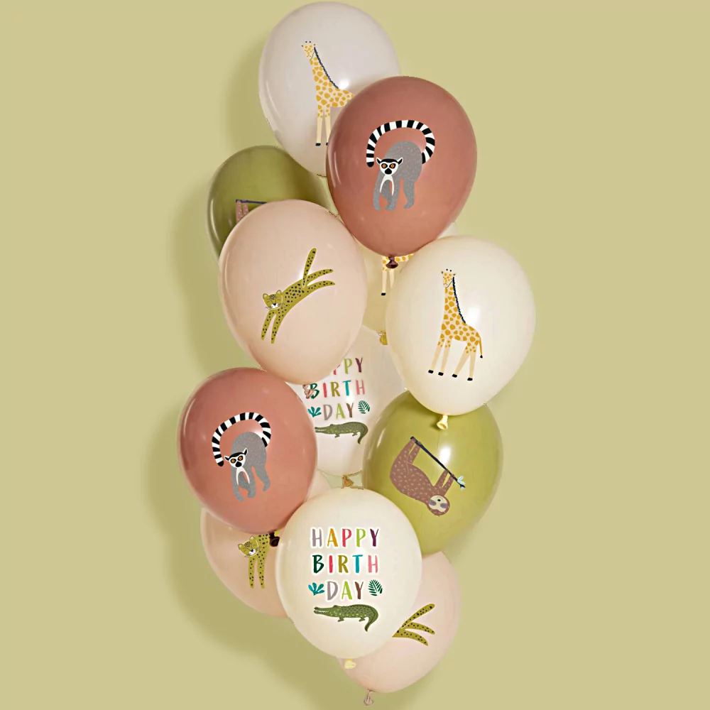 'Zoo Party' - 12 stuks