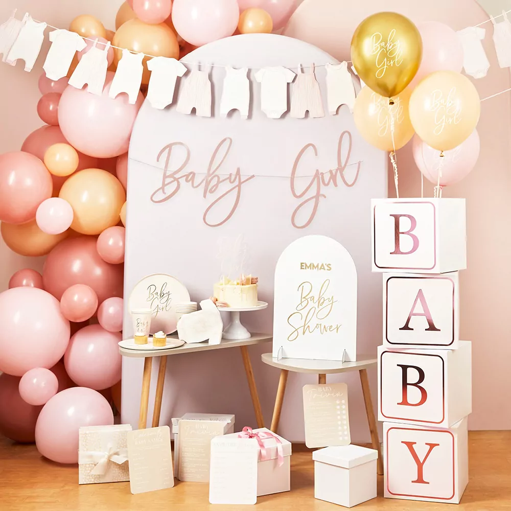 Babyshower Roze & Goud