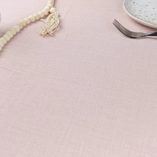 Lichtroze katoenen tafelkleed