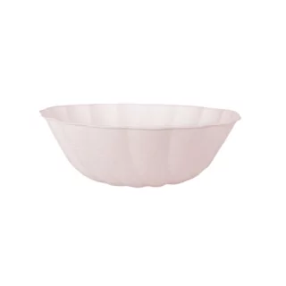 Licht roze bakje voor snacks in de vorm van een bloem