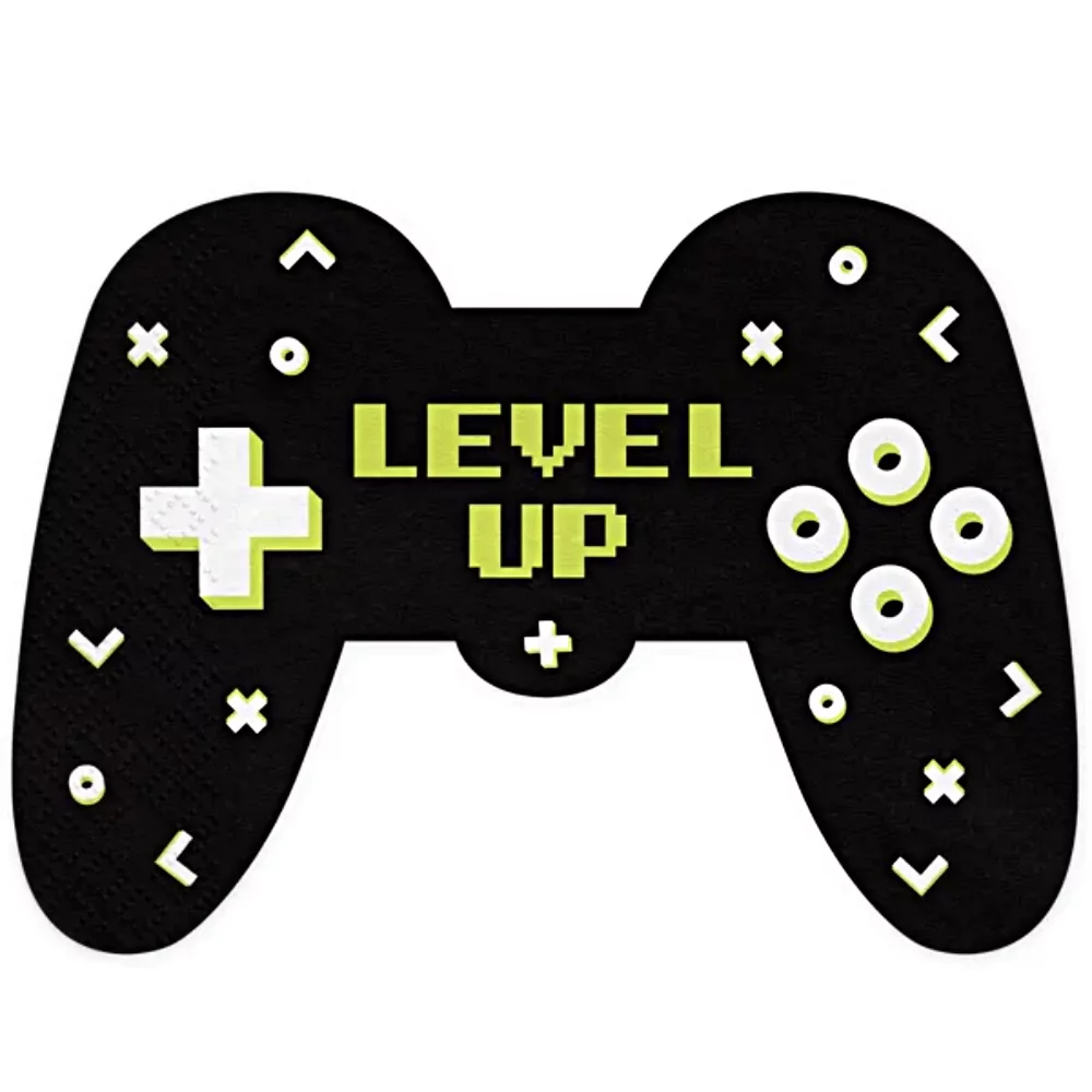 Servet in de vorm van een controller met de tekst level up erop