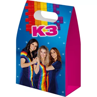 K3 cadeautasjes in het roze en blauw met regenbogen