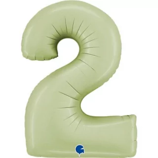 groen folie cijfer 2