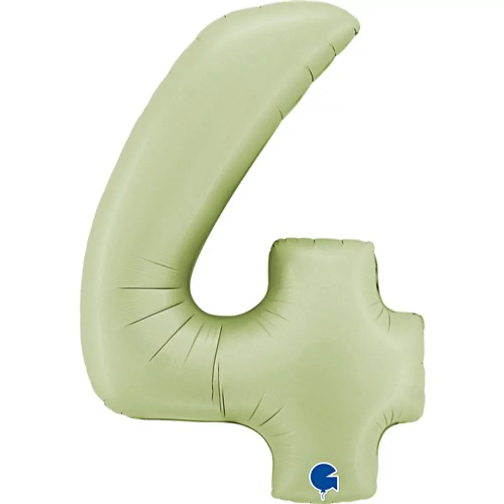 groene cijfer ballon 4
