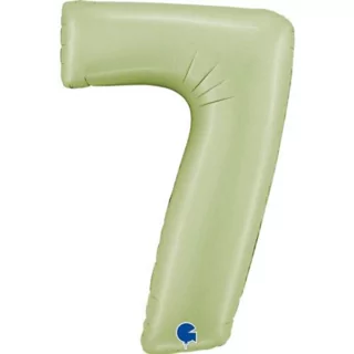 groene folieballon cijfer 7