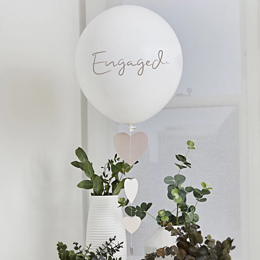 ballon engaged wit en goud