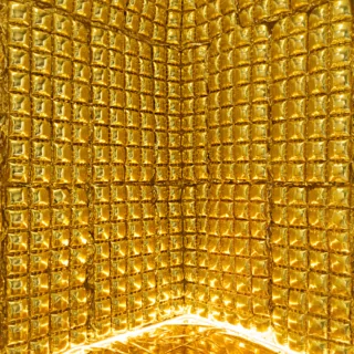 gouden ballonnenmuur