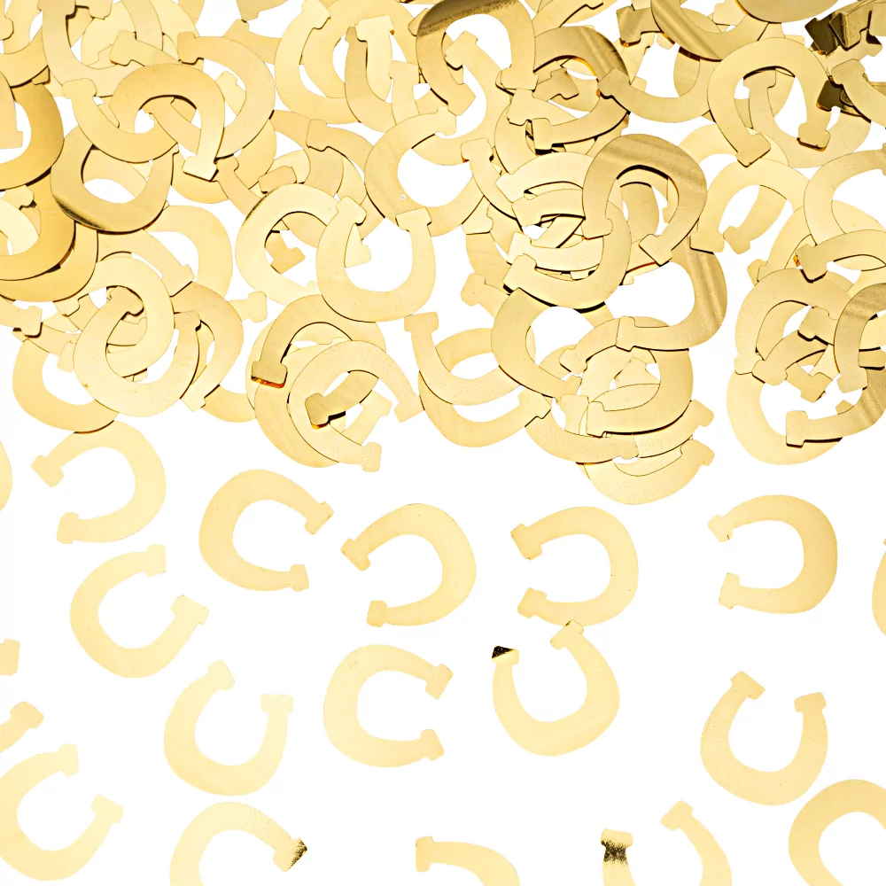 gouden hoefijzer confetti