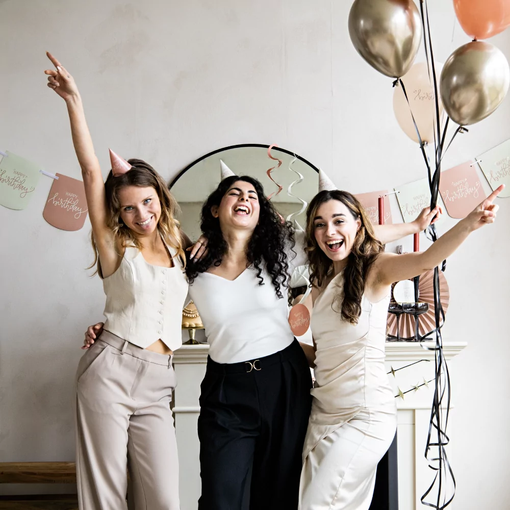 creme rose feest versiering verjaardag vrouw