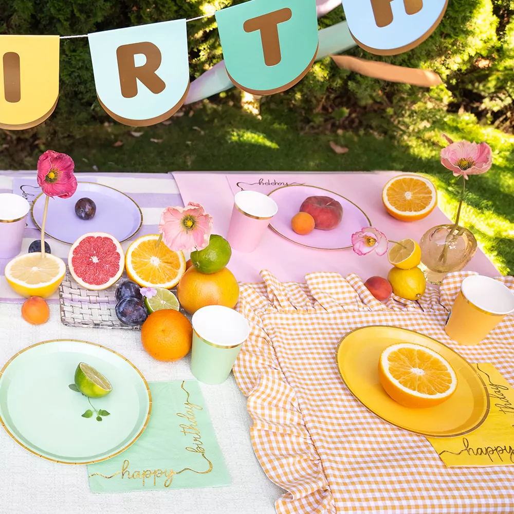 Multicolor Happy Birthday - 6 stuks - Afbeelding 7