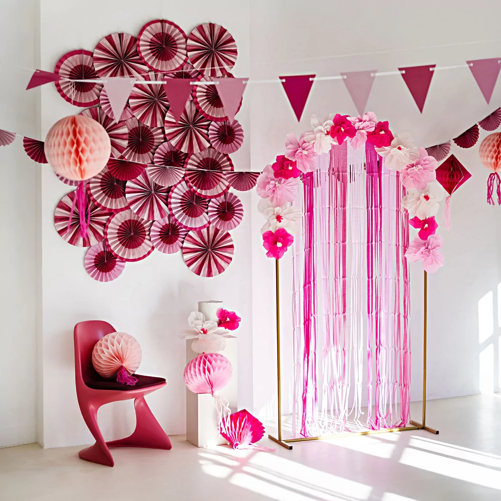 roze versiering verjaardag
