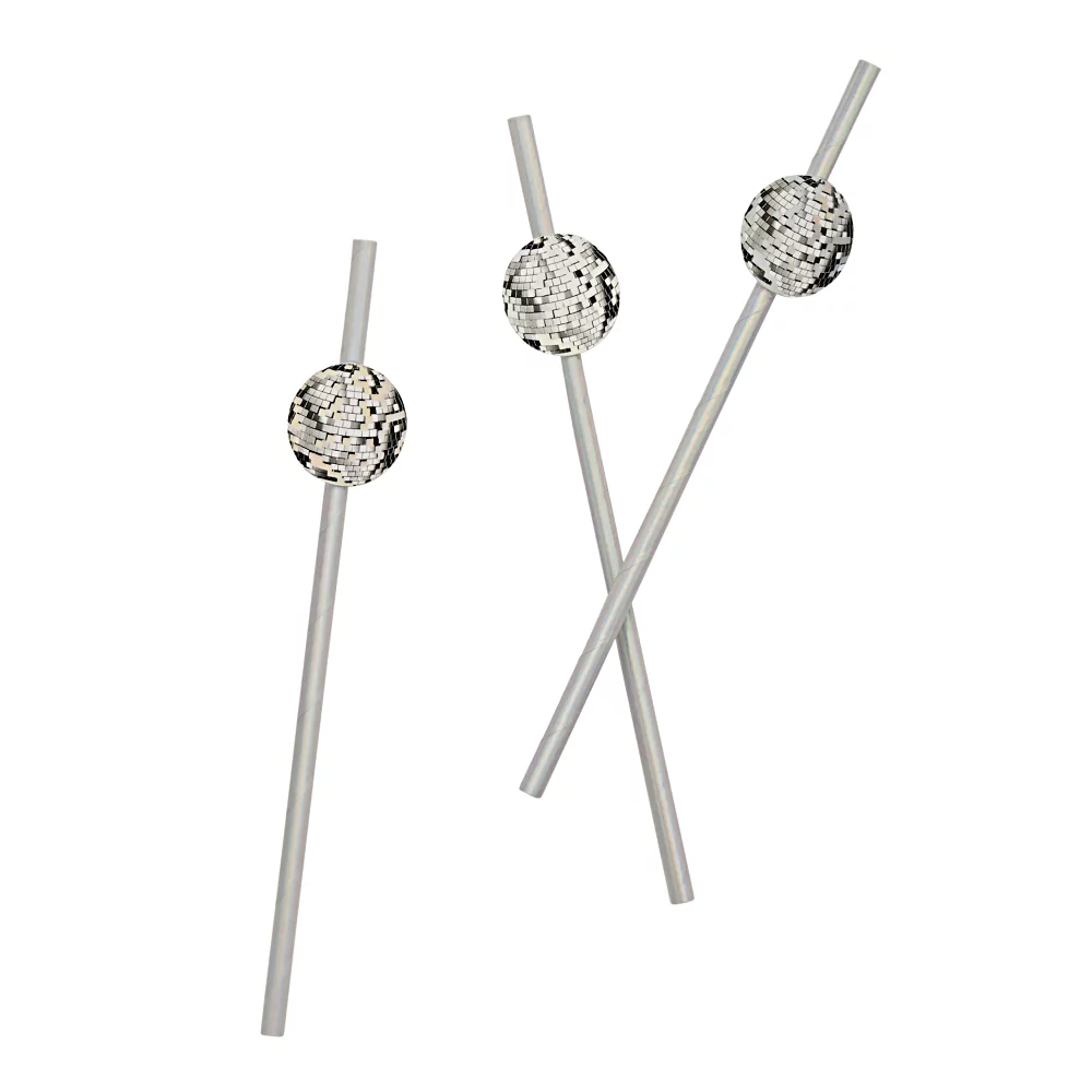 rietjes met discoballen