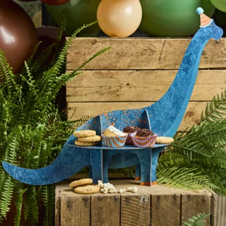 hapjes standaard blauwe dinosaurus