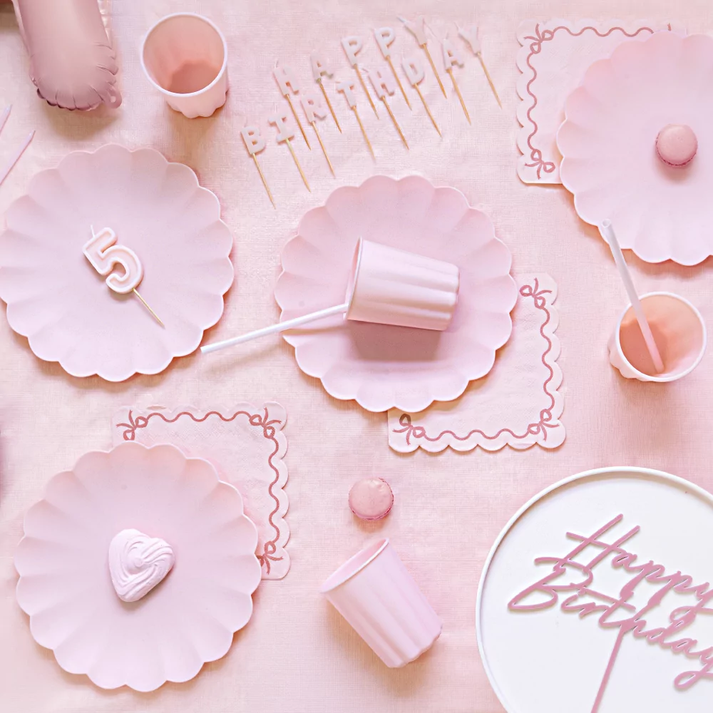 roze tafelversiering